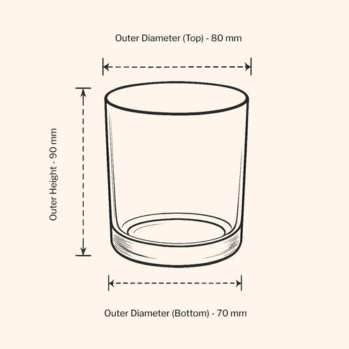 30cl Aria Candle Jar - Amber
