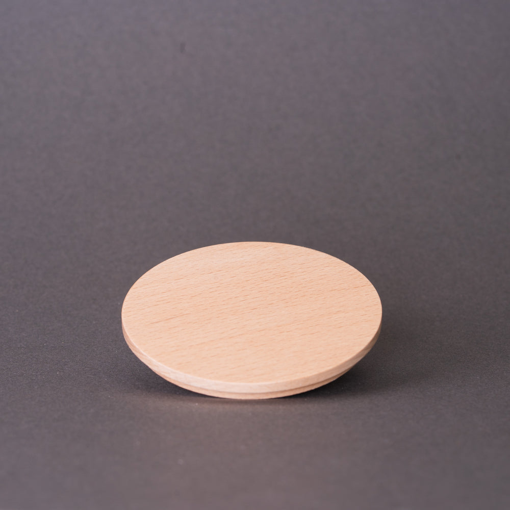 Shallow Beech Lid for 30cl Lotti Jar