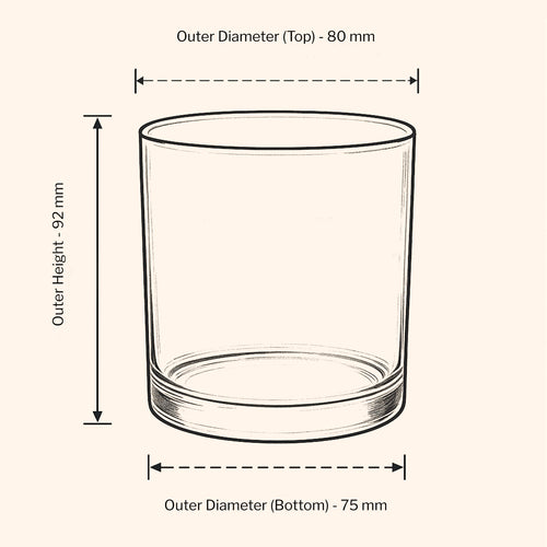 30cl Lotti Candle Jar - Amber