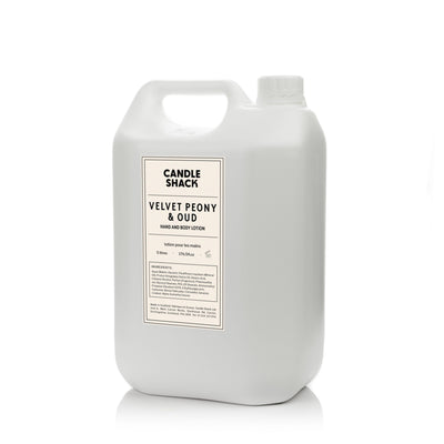 5 liter Hand & Body Lotion - Velvet Peony & Oud