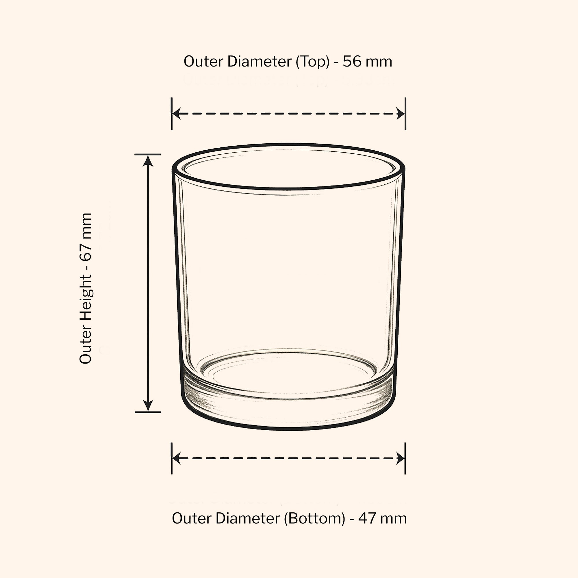 9cl Lotti Candle Jar - Amber