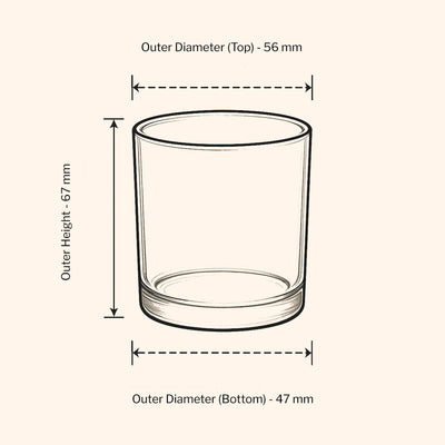 9cl Lotti Candle Jar - Amber