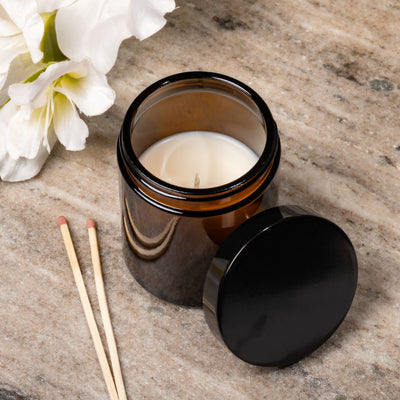 Amber Candle Jar (150g) with Urea Lid