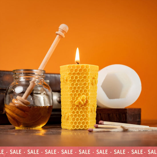 Honeycomb & Bees - Pillar Candle Mould