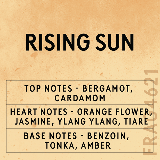 Scent notes of the Rising Sun fragrance oil