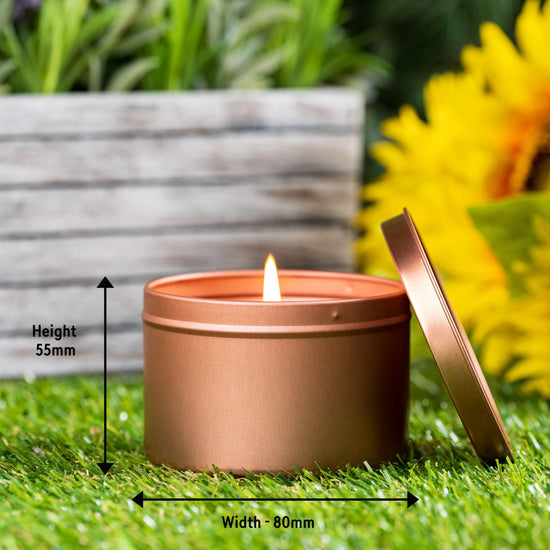 25cl Candle Tin - Rose Gold (Box of 6)