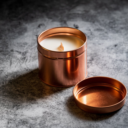 20cl Candle Tin - Rose Gold