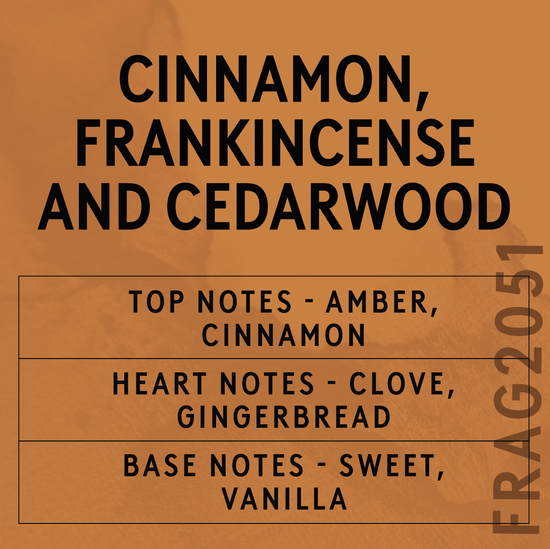 Cinnamon, Frankincense & Cedarwood Scent Card