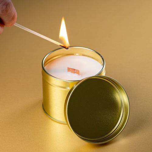 20cl Candle Tin - Gold