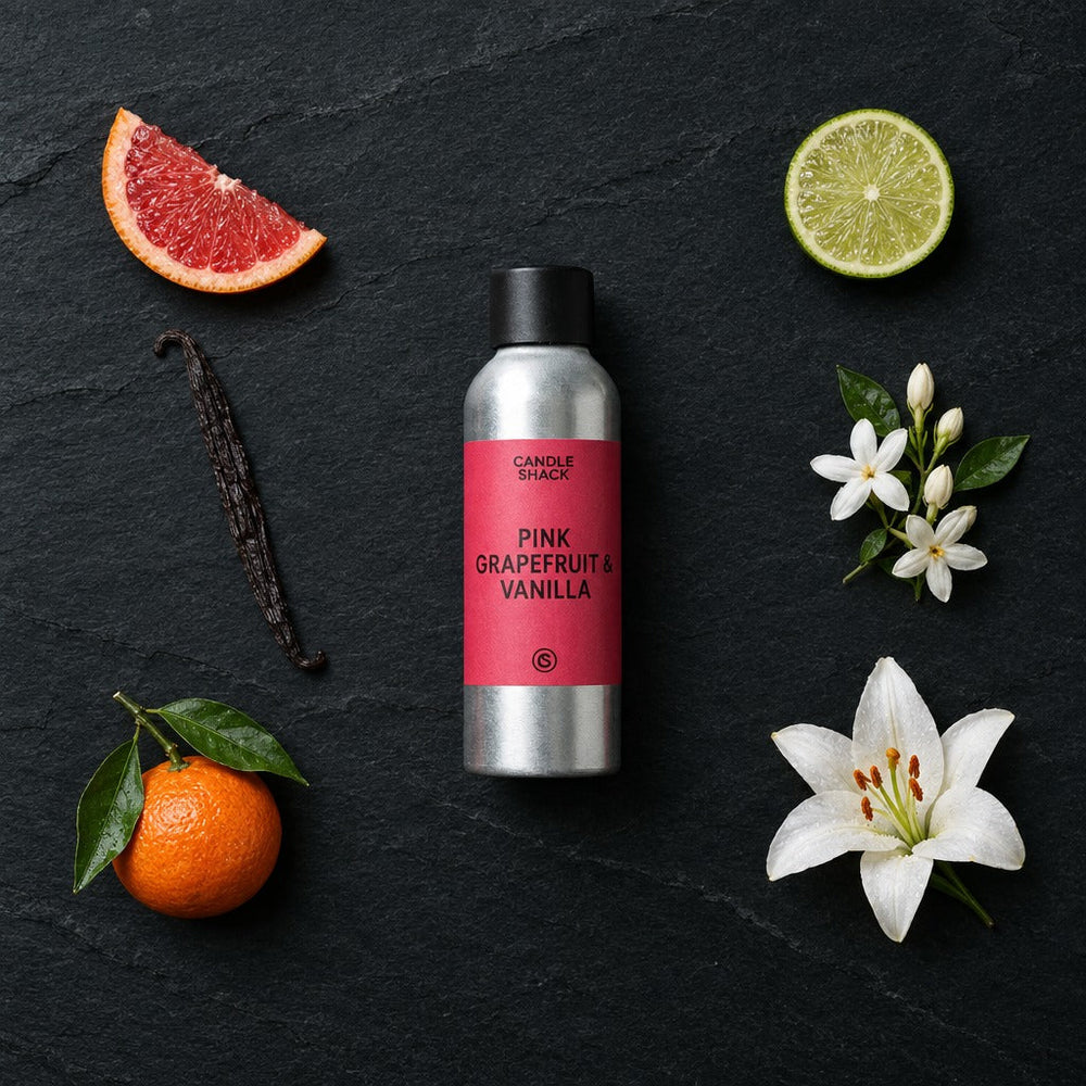 9cl Candle Recipe, Pink Grapefruit & Vanilla in Rcx