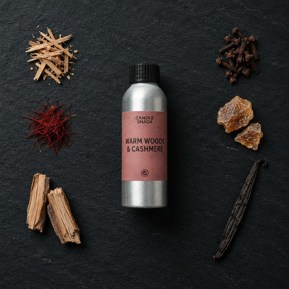 9cl Candle Recipe, Warm Woods & Cashmere in Rcx