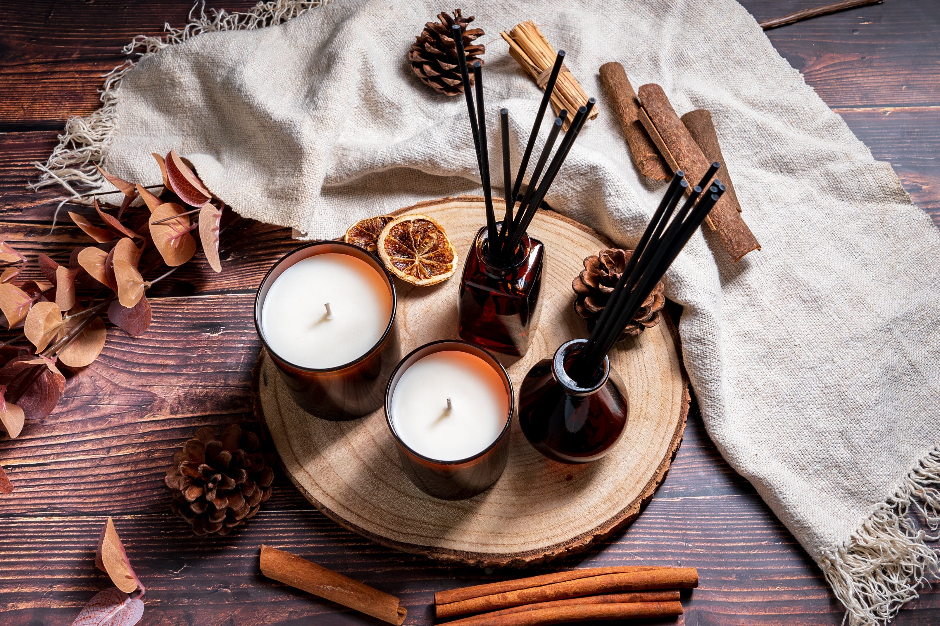 Amber Candle Jars & Diffuser Bottles – Candle Shack UK
