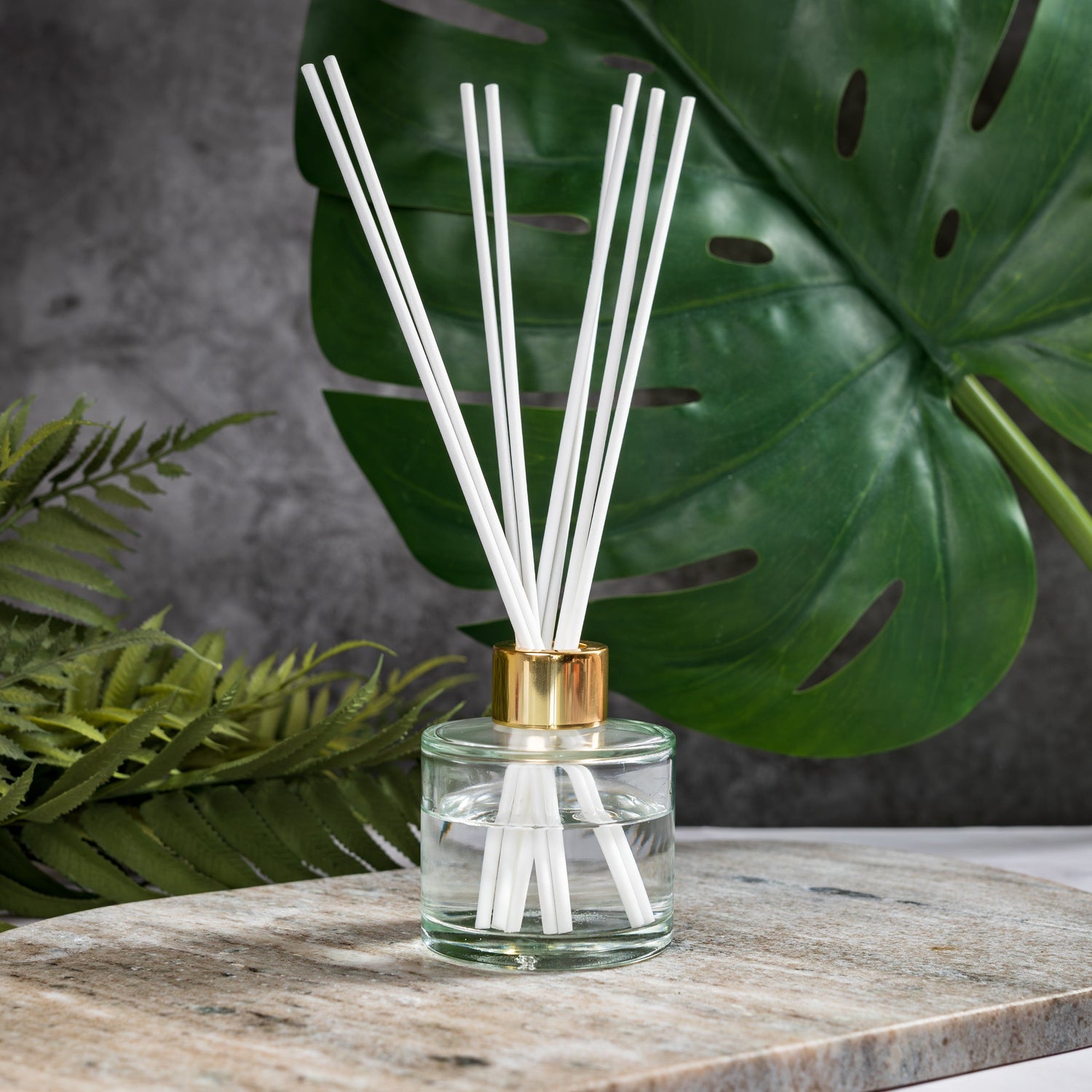 100ml Clear Squat Circular Reed Diffuser Bottle – Candle Shack UK