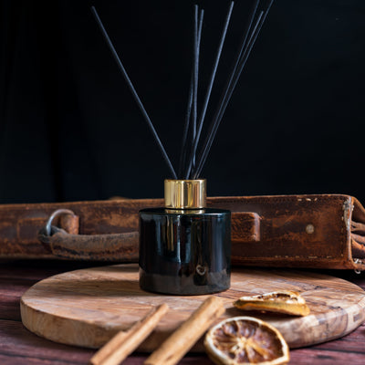 100ml Amber Circular Diffuser Bottle, Lotti