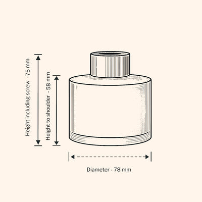 165ml Ebony Diffuser Bottle - Clear