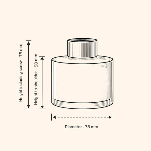 165ml Ebony Diffuser Bottle - Clear