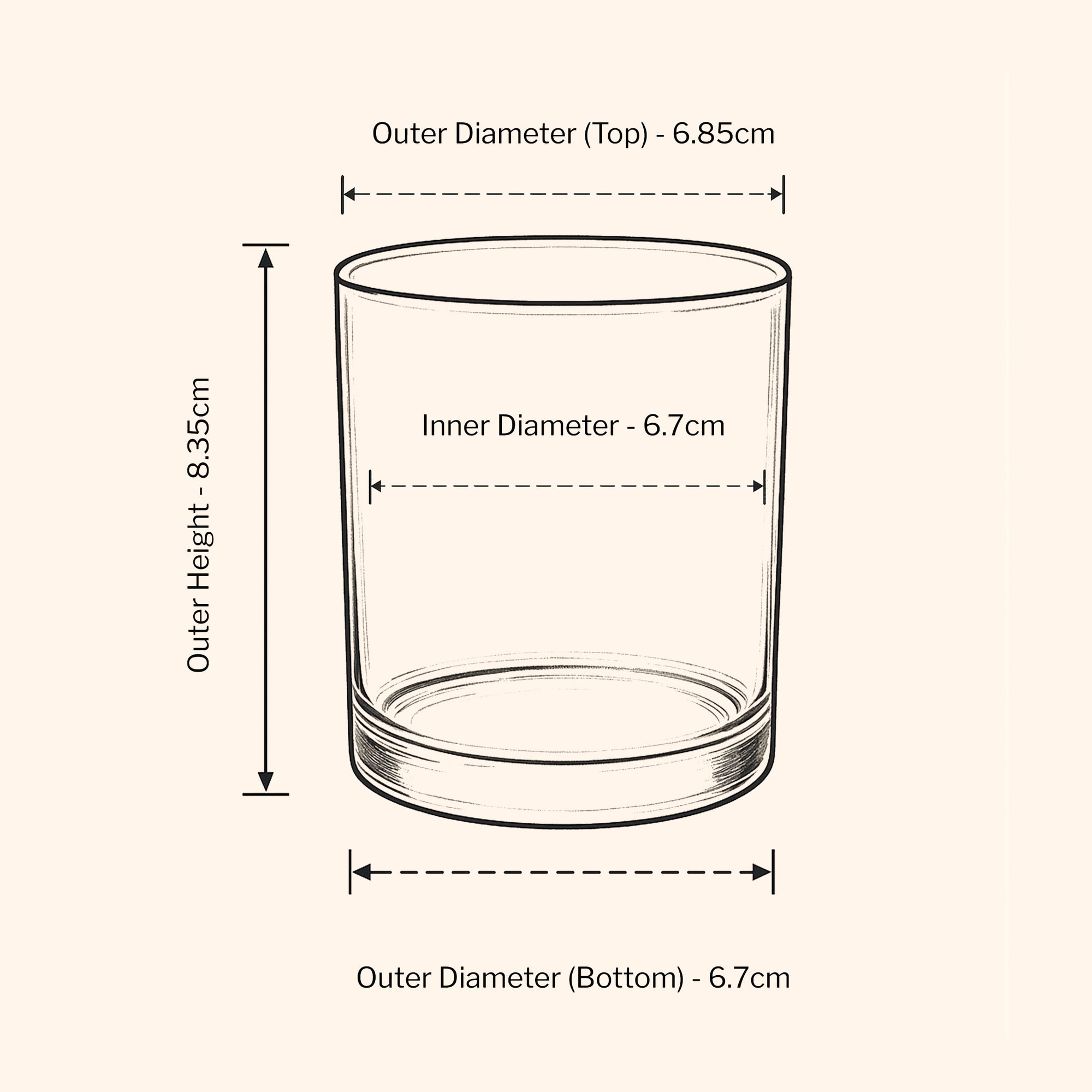 20cl Lotti Candle Jar - Frosted