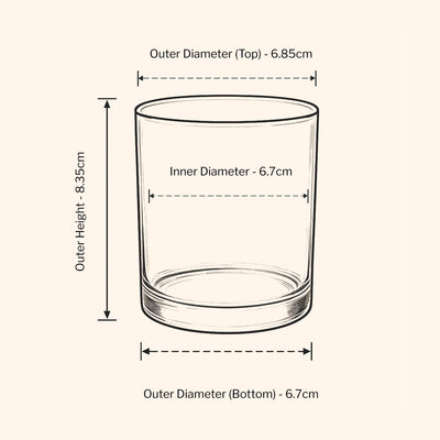 20cl Lotti Candle Jar - Frosted
