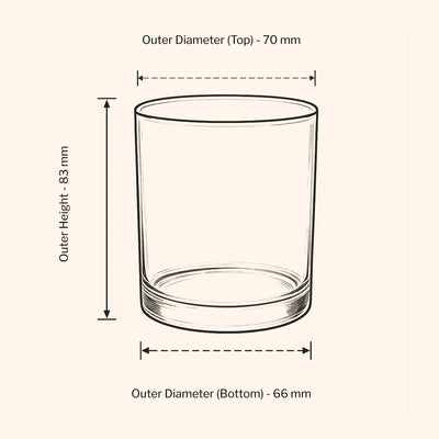 20cl Lotti Candle Jar -  Black Matt