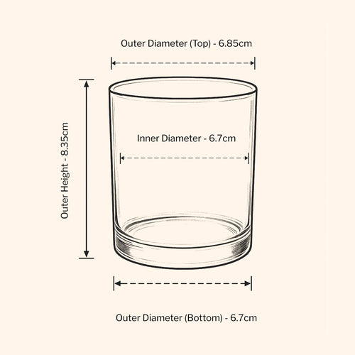 20cl Lotti Candle Jar - Amber