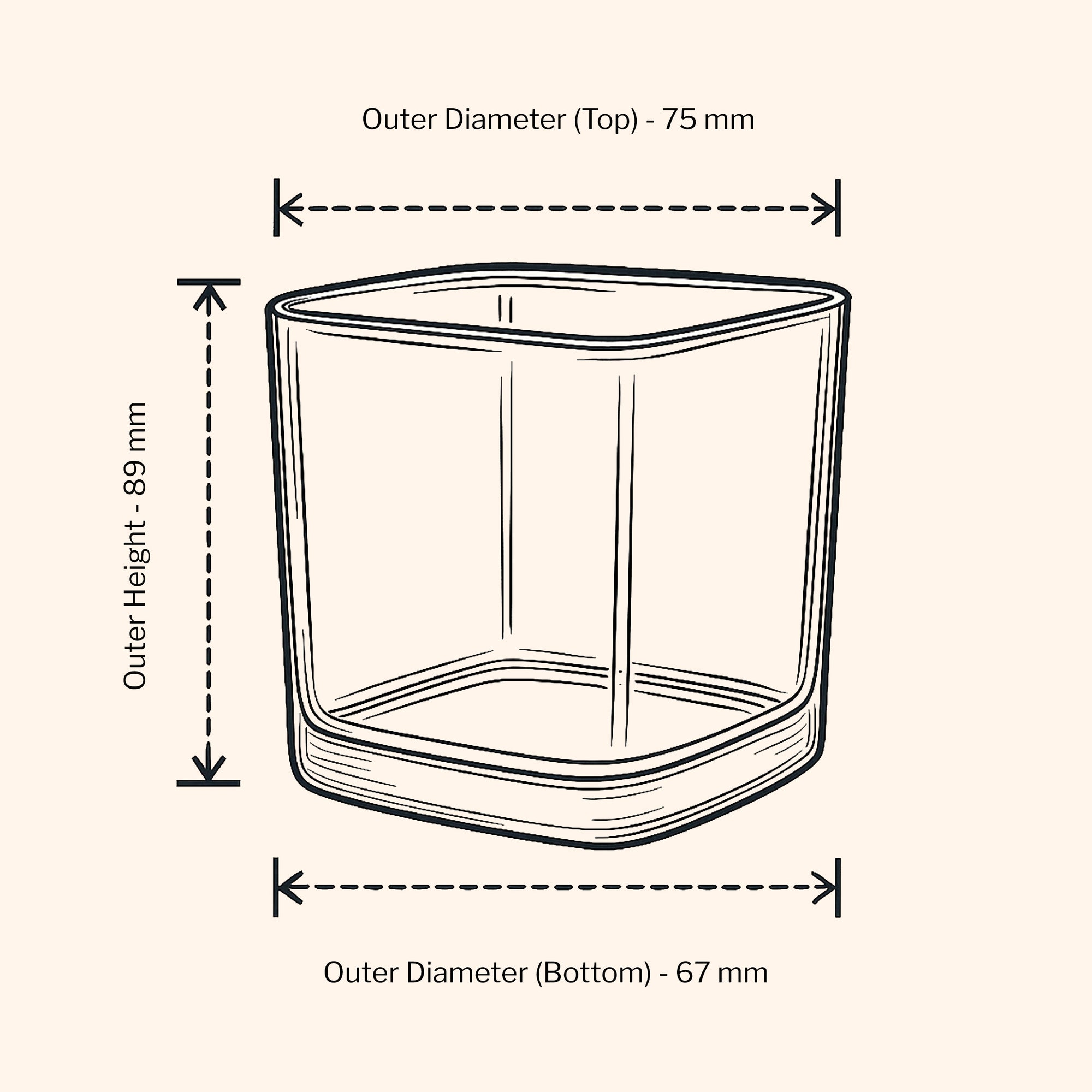 26cl Isla Candle Jar - Clear