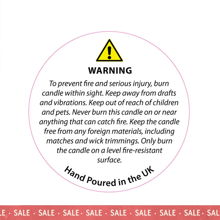 Candle Safety Labels