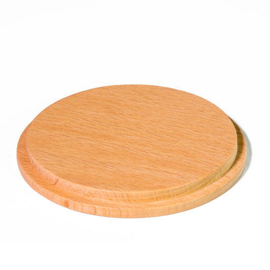 30cl Shallow Beech Lid (no silicone) - Pack of 6