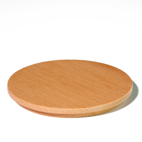 30cl Shallow Beech Lid (no silicone) - Pack of 6