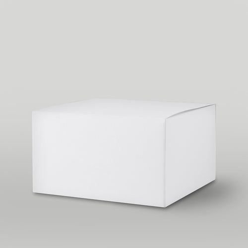 White eFluted Candle Box (Size 5)