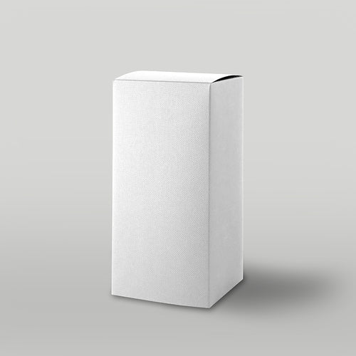 White rectangular box on a gray background