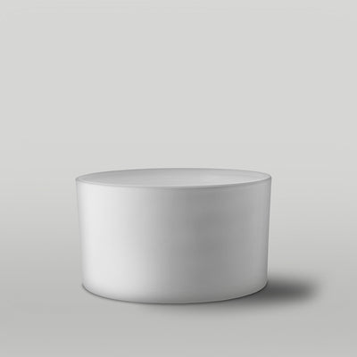 50cl matt white Lotti candle jar on a grey background