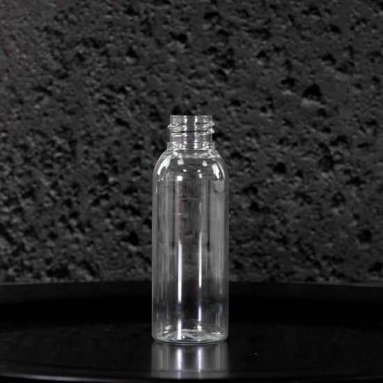 50ml Clear PET Boston Bottle 20/410