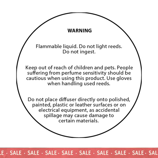 50mm White Diffuser Safety Label