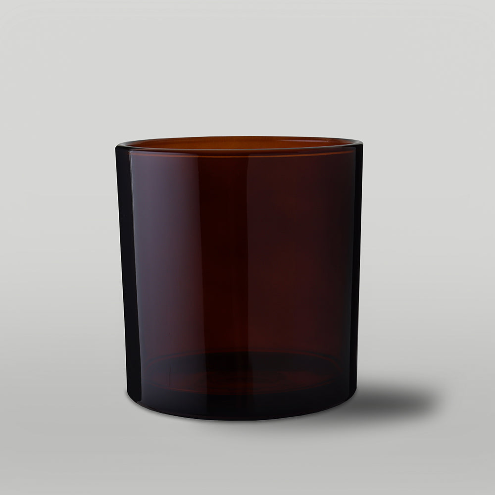 64cl Ebony Candle Jar-  Amber