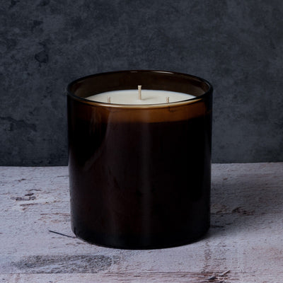 64cl Ebony Candle Jar-  Amber