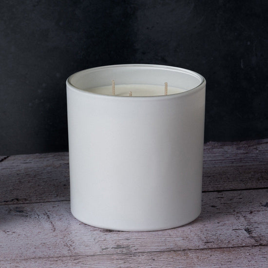 64cl Ebony Candle Jar-  Matt White (Box of 6)
