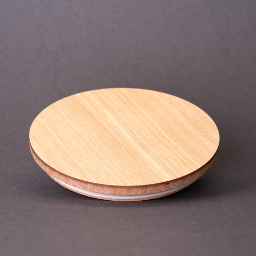 Natural Wooden Lid for 64cl Ebony Jar