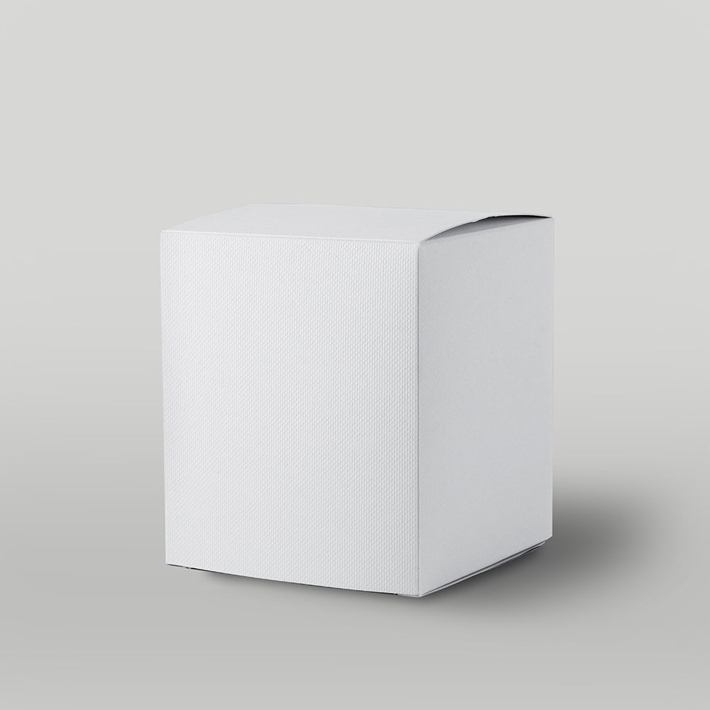 White eFluted Candle Box (Size 4)