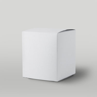 White eFluted Candle Box (Size 4)