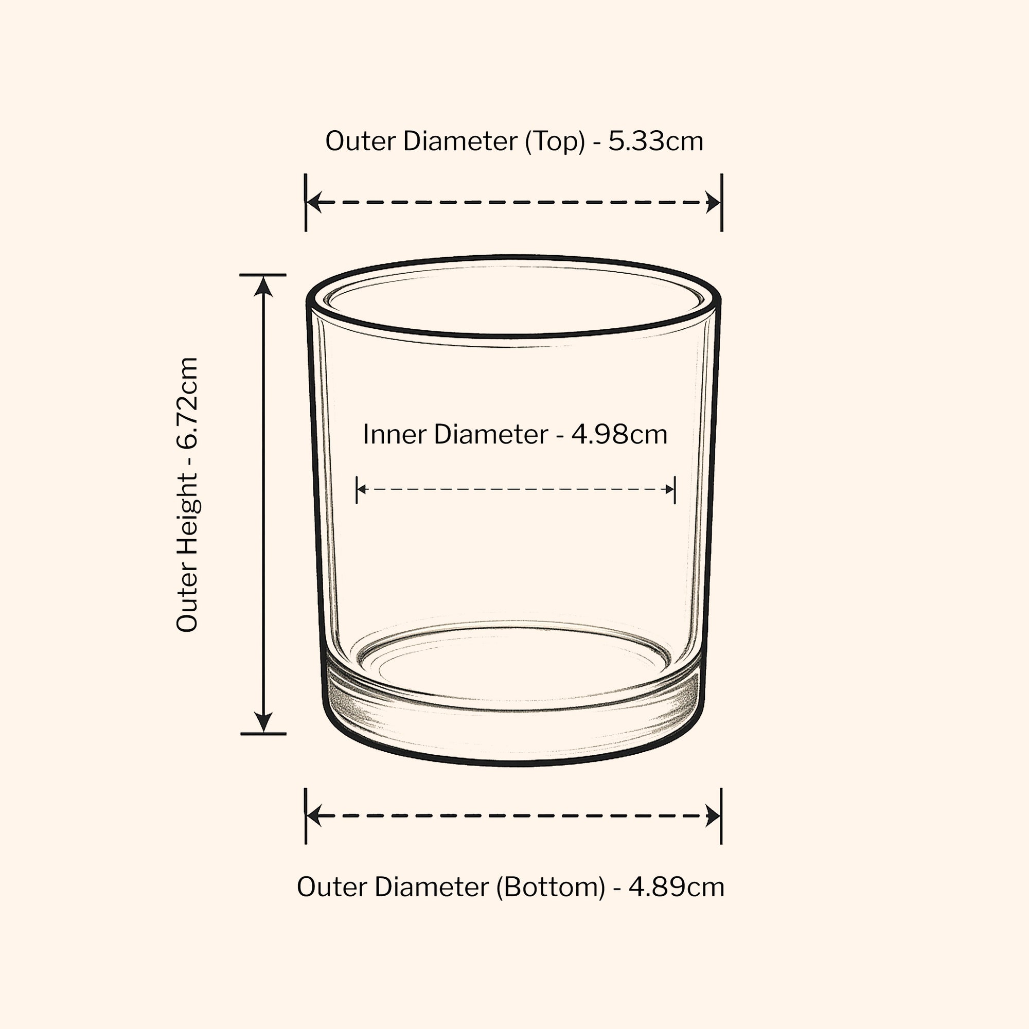 9cl Lotti Candle Jar - Amber