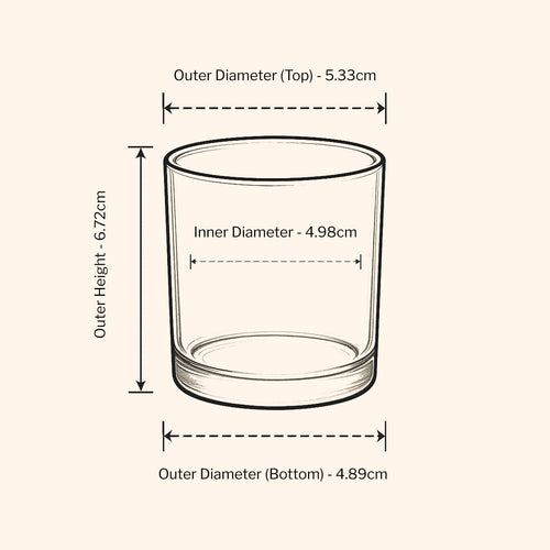9cl Lotti Candle Jar - Clear