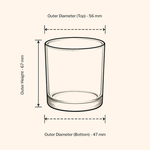 9cl Lotti Candle Jar - Clear