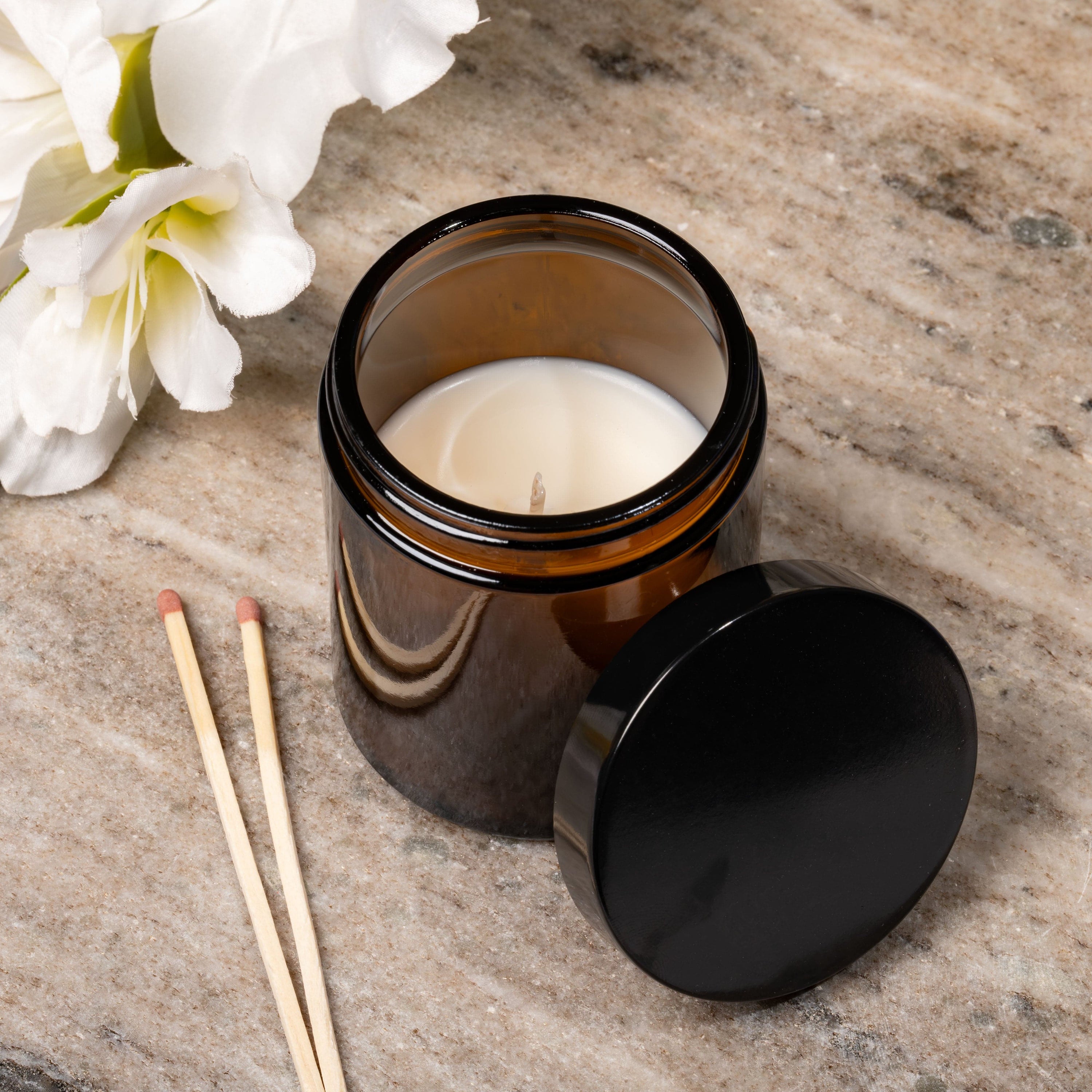 150g Amber Candle Jar with Urea Lid Wholesale & Retail Candle Shack UK