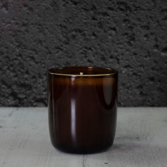 30cl Aria Small Rounded Jar - Amber - Pack of 6