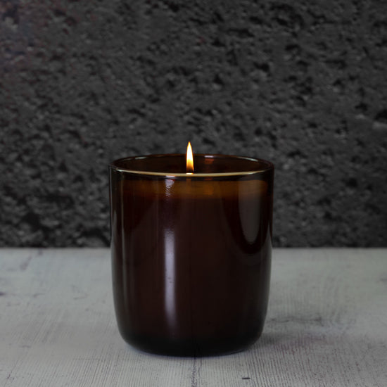 30cl Aria Small Rounded Jar - Amber - Pack of 6