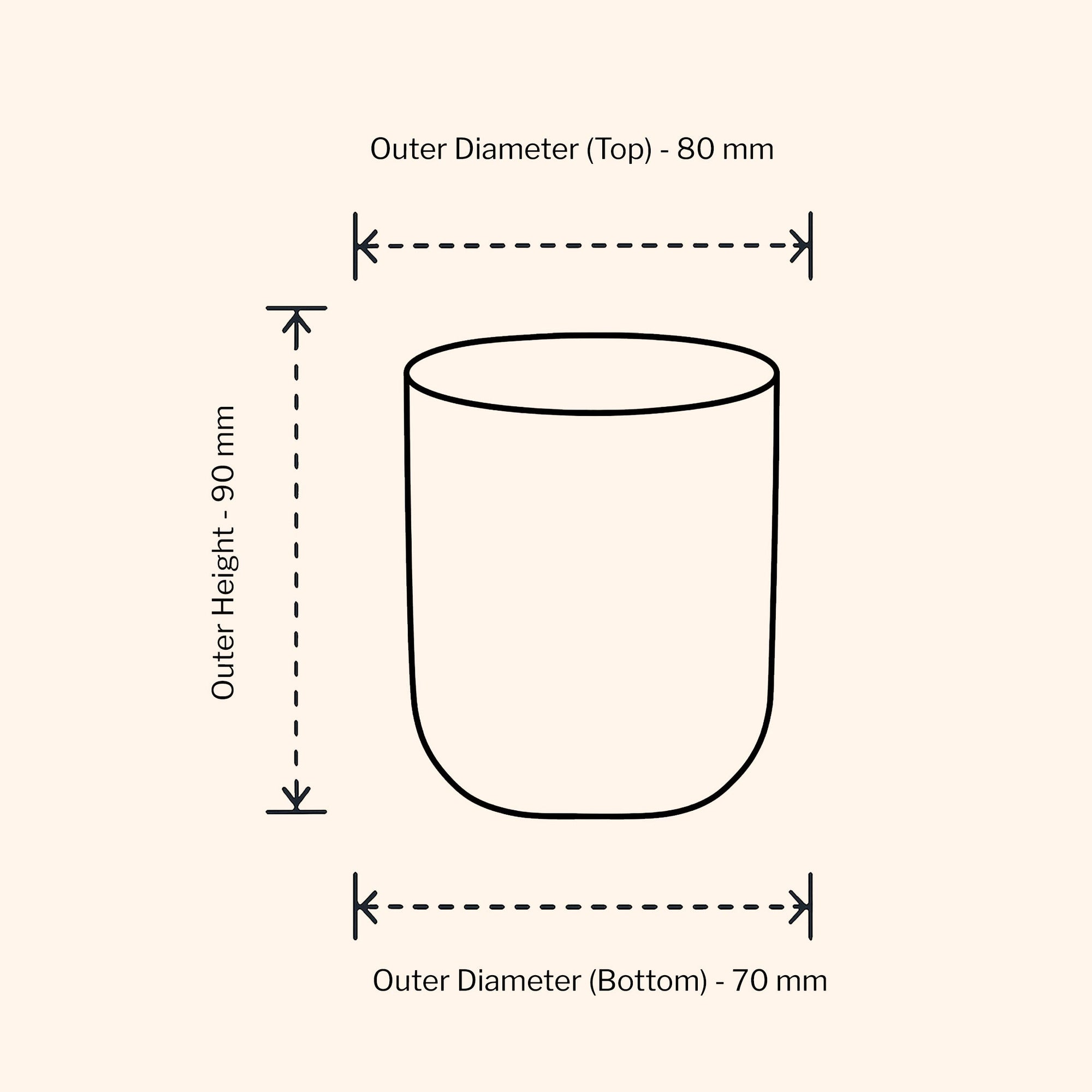 30cl Aria Candle Jar - Amber