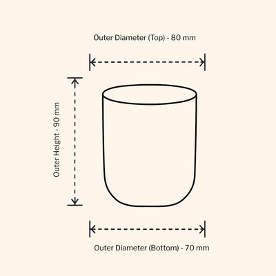 30cl Aria Candle Jar - Amber