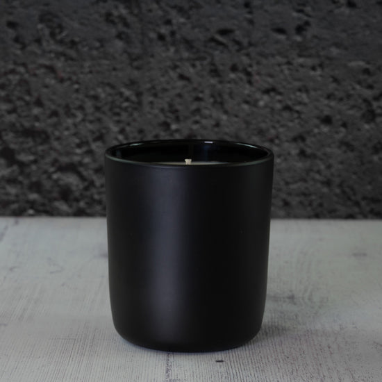 30cl Aria Small Rounded Jar - Matt Black - Pack of 6
