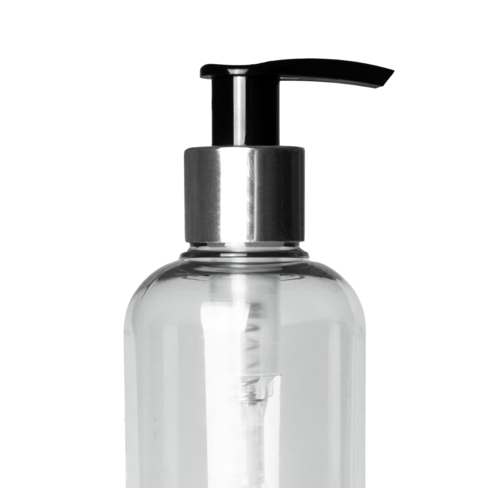 300ml Tall Bottle Pump - Silver Collar