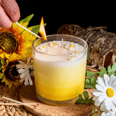 64cl Ebony Candle Bowl - Clear